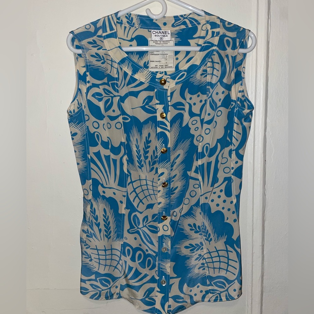 Vintage Chanel Button down blouse